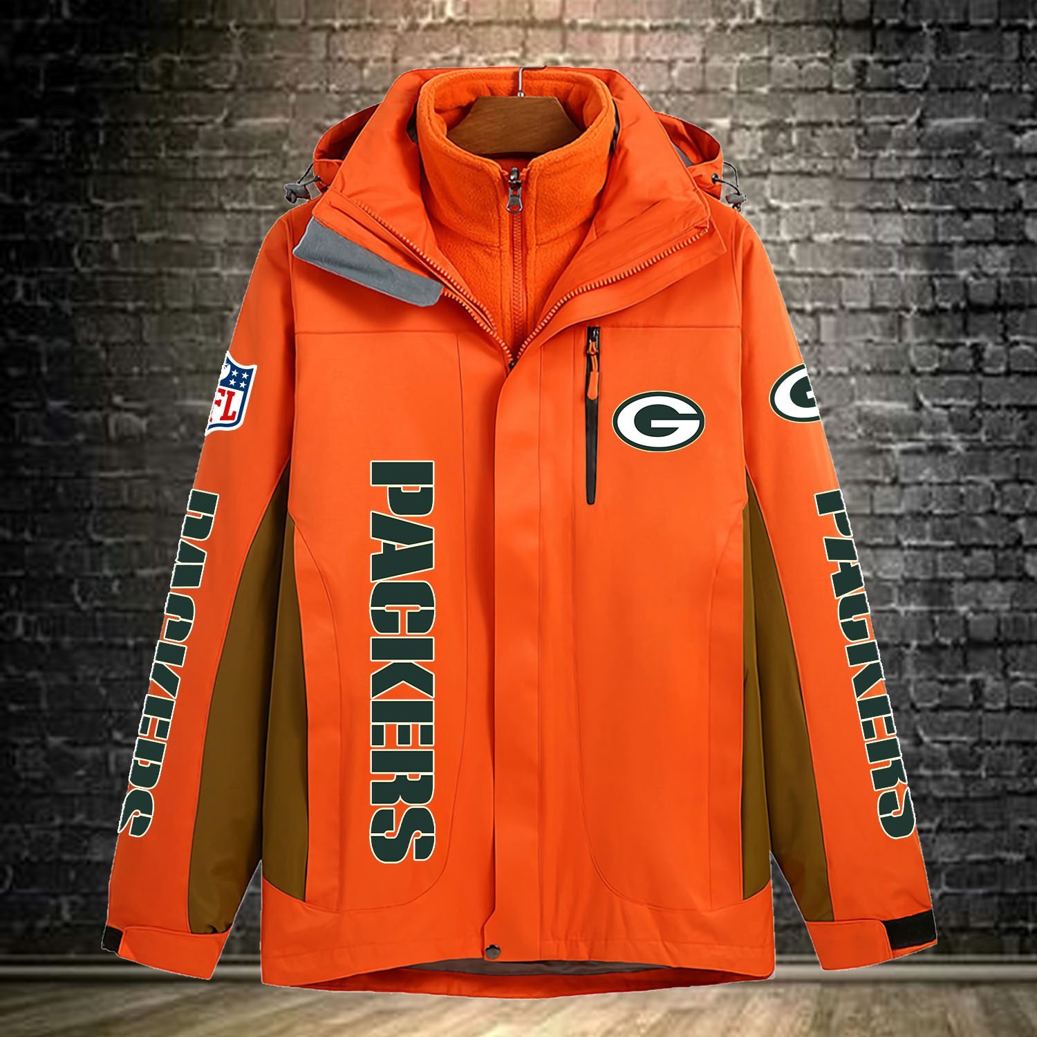 Green Bay Packers NFL Personalized Windbreaker Jacket For Fan