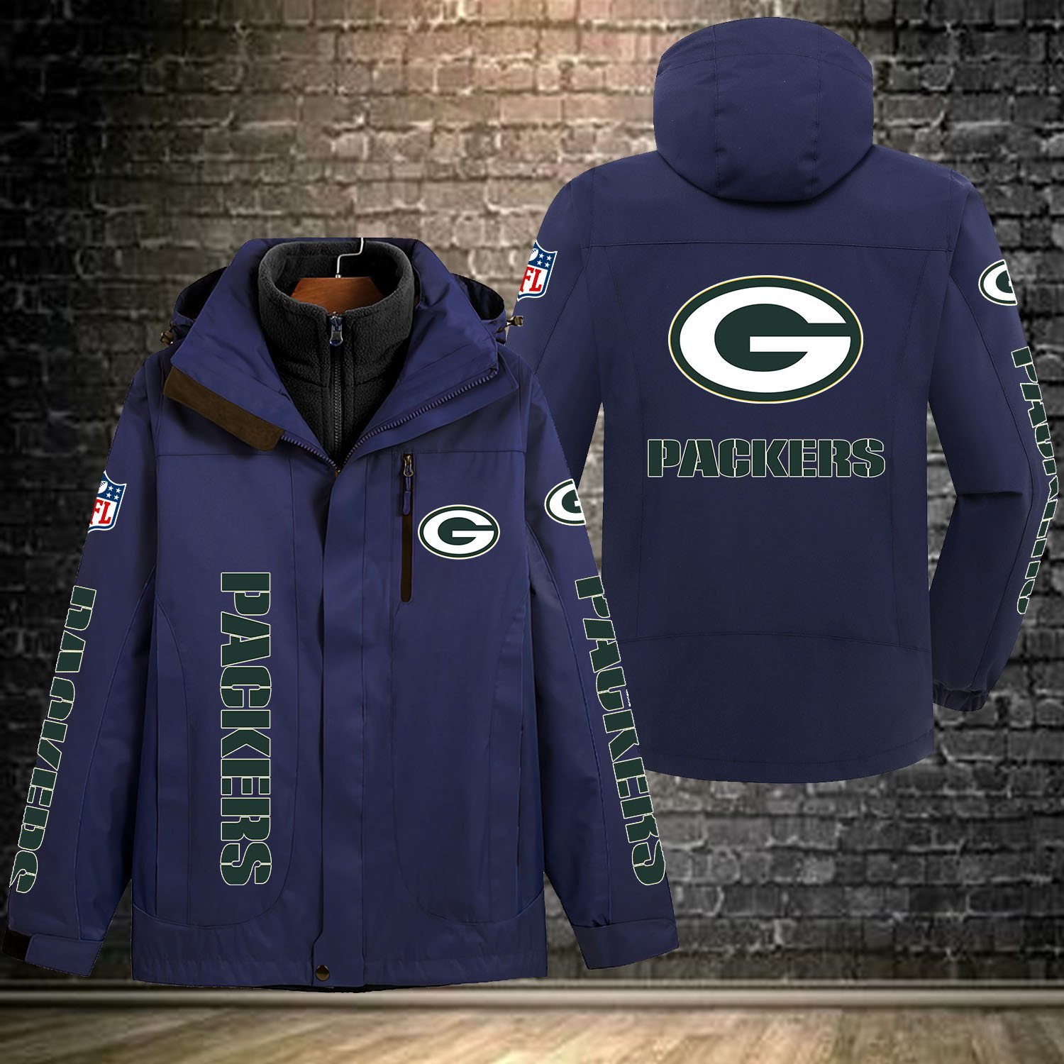 Green Bay Packers NFL Personalized Windbreaker Jacket For Fan