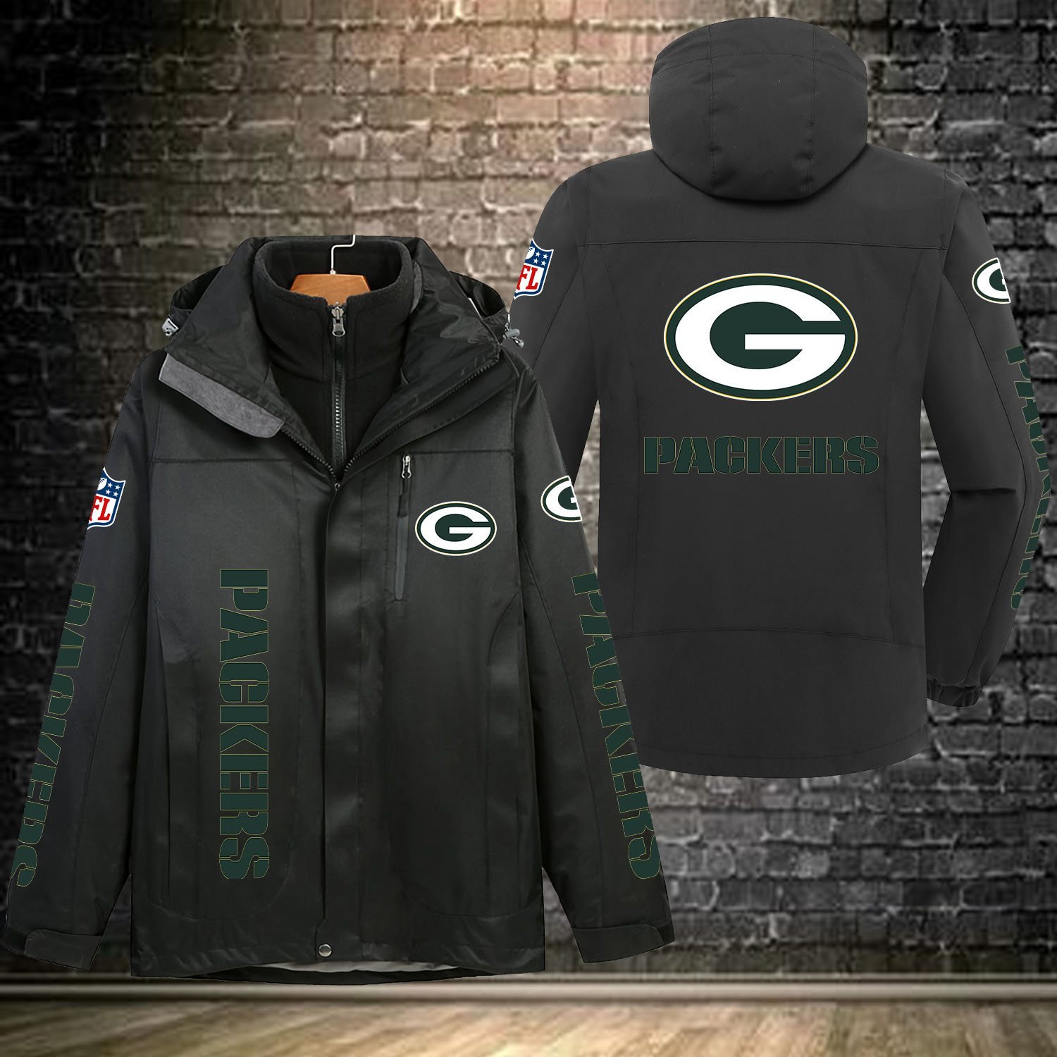 Green Bay Packers NFL Personalized Windbreaker Jacket For Fan