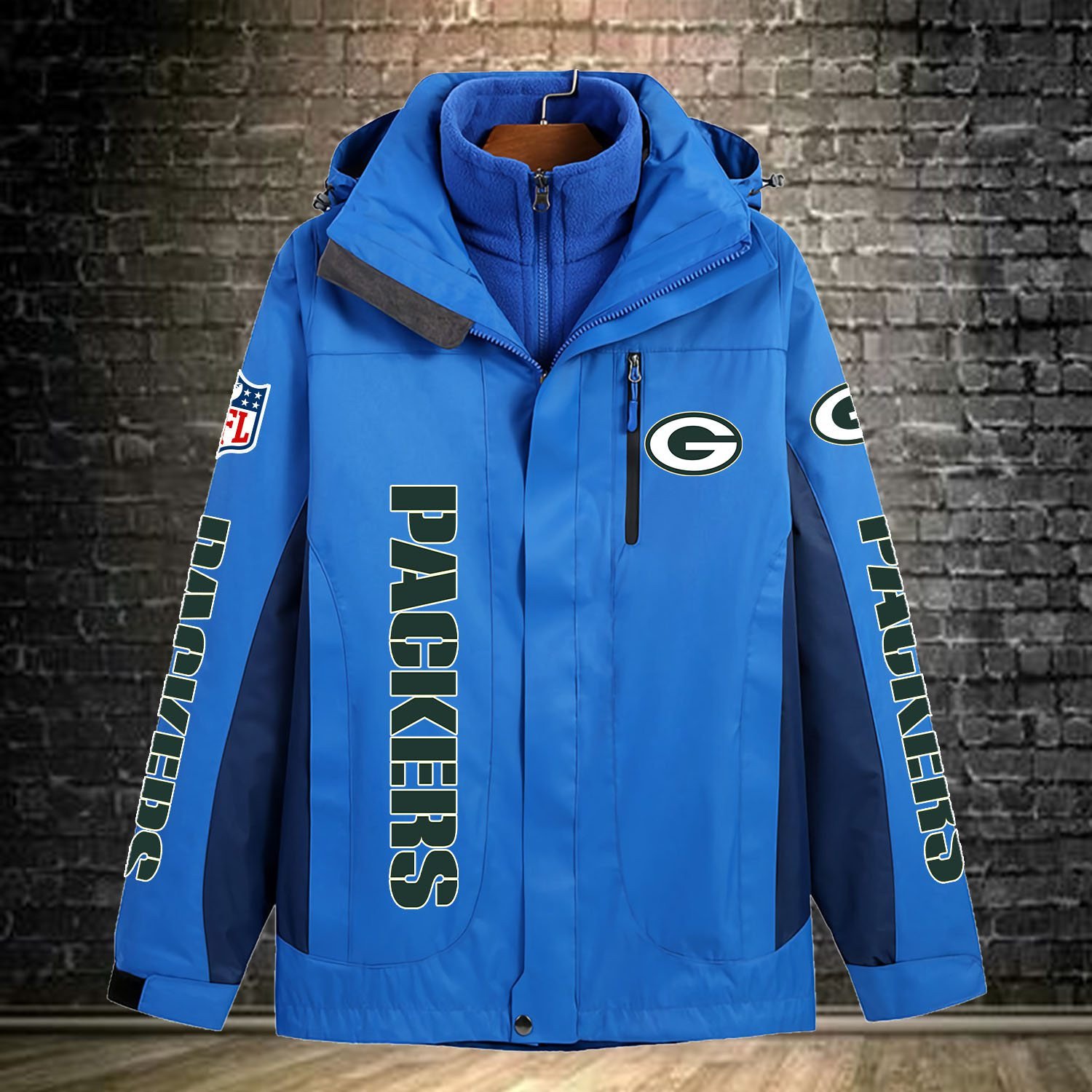 Green Bay Packers NFL Personalized Windbreaker Jacket For Fan