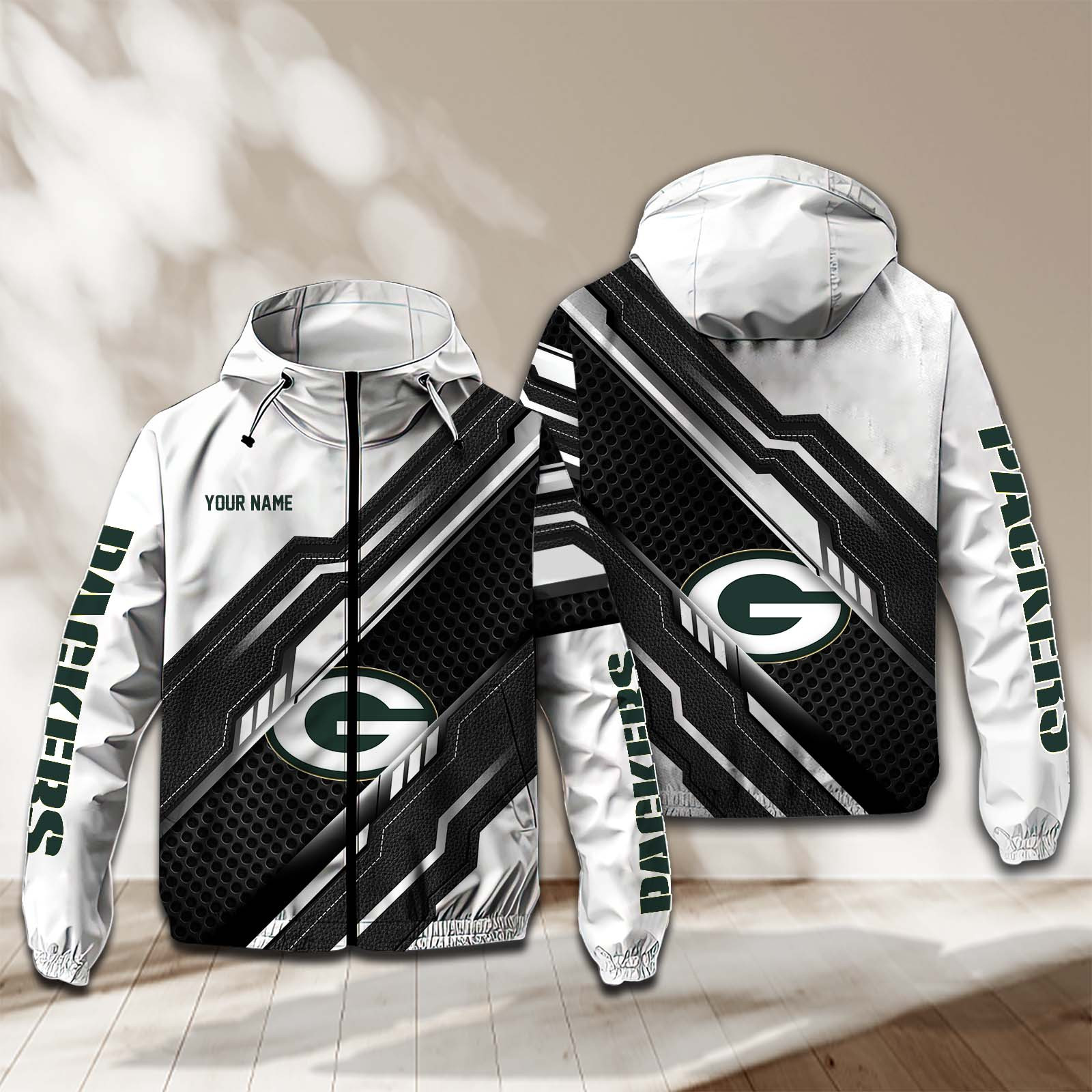 Green Bay Packers NFL Personalized Windbreaker Jacket For Fan