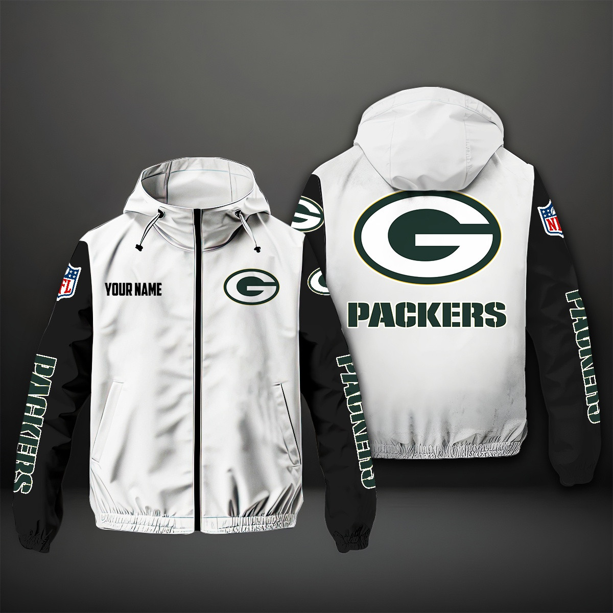 Green Bay Packers NFL Personalized Windbreaker Jacket For Fan