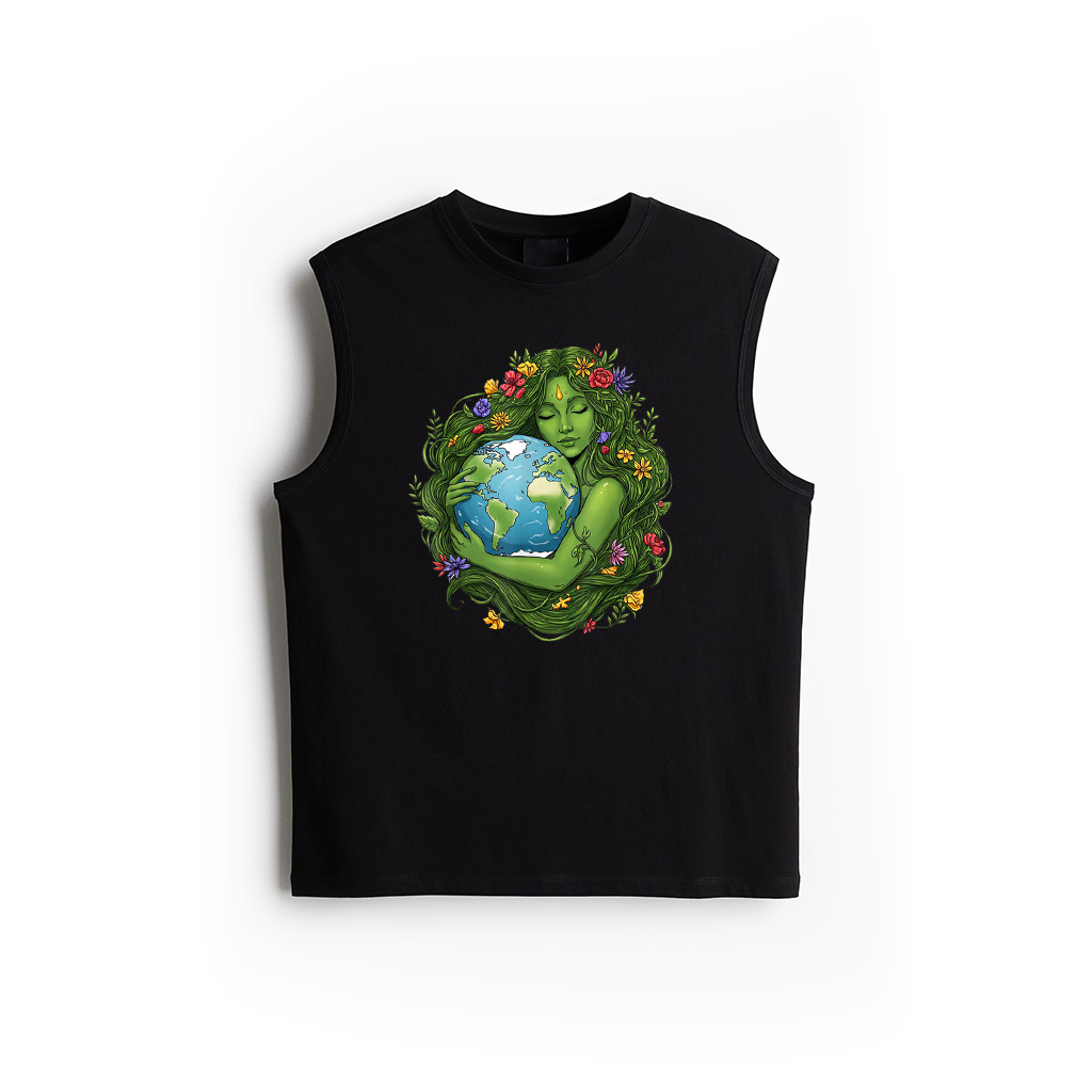 Green Mother Nature Earth Day Planet Earth Mother Women Girl Tank Top