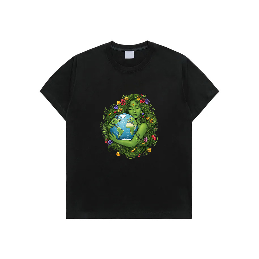 Green Mother Nature Earth Day Planet Earth Mother Women Girl T-Shirt