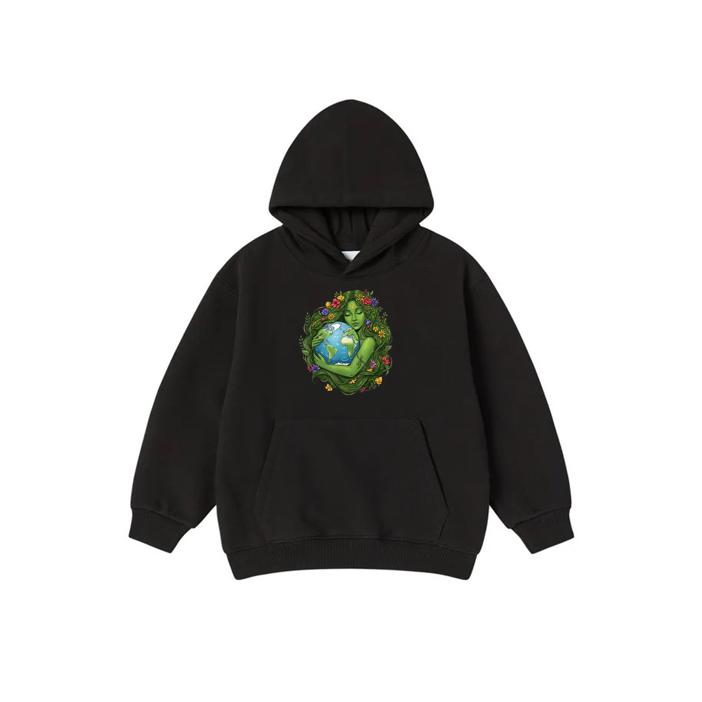 Green Mother Nature Earth Day Planet Earth Mother Women Girl Hoodie