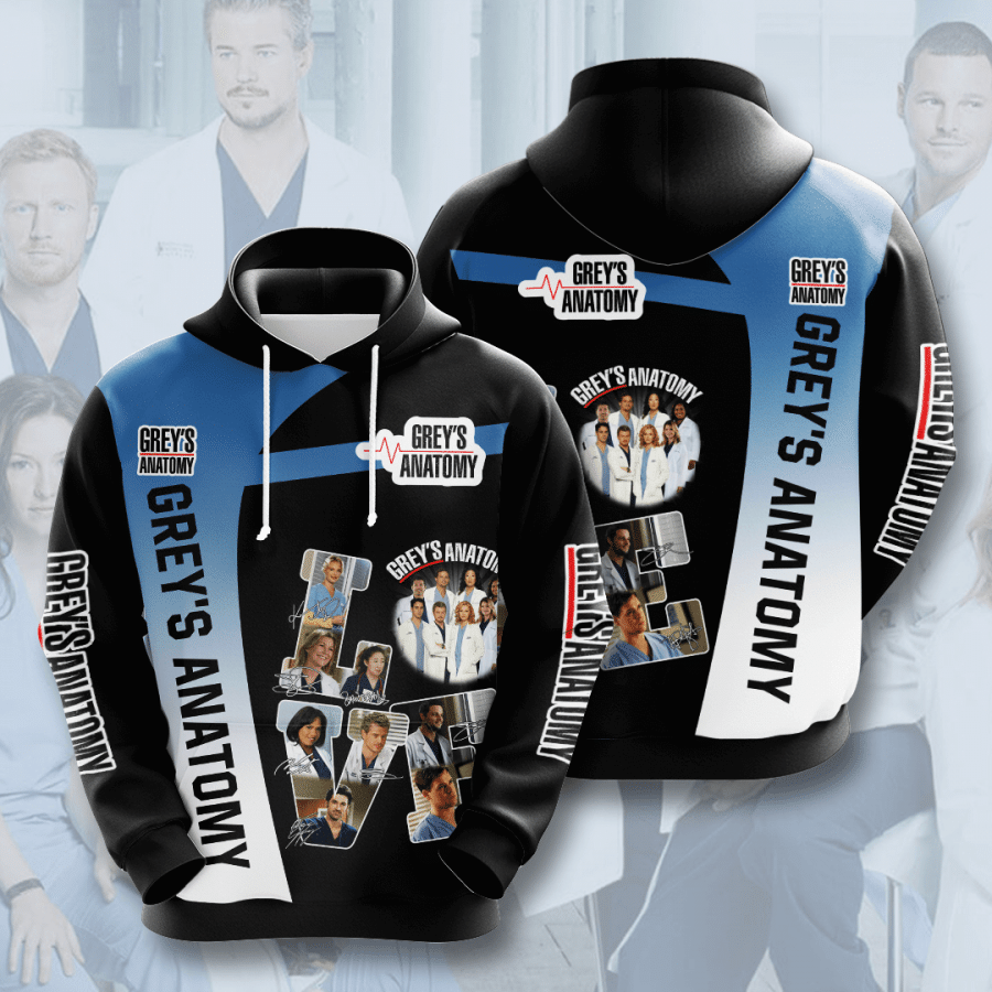 Greys Anatomy 3D Hoodie