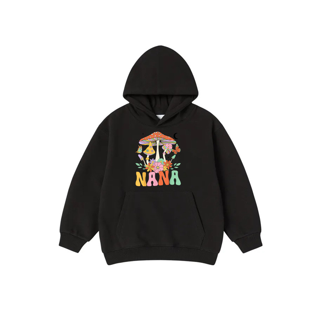 Groovy Cute Nana Mushroom Floral Mom Mommy Mothers Day Women Hoodie