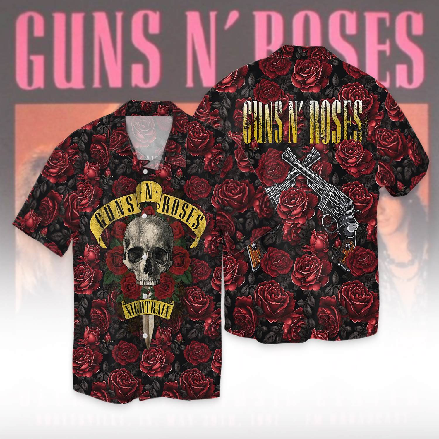 Guns N Roses Hawaiian Shirt Gifts For Fans