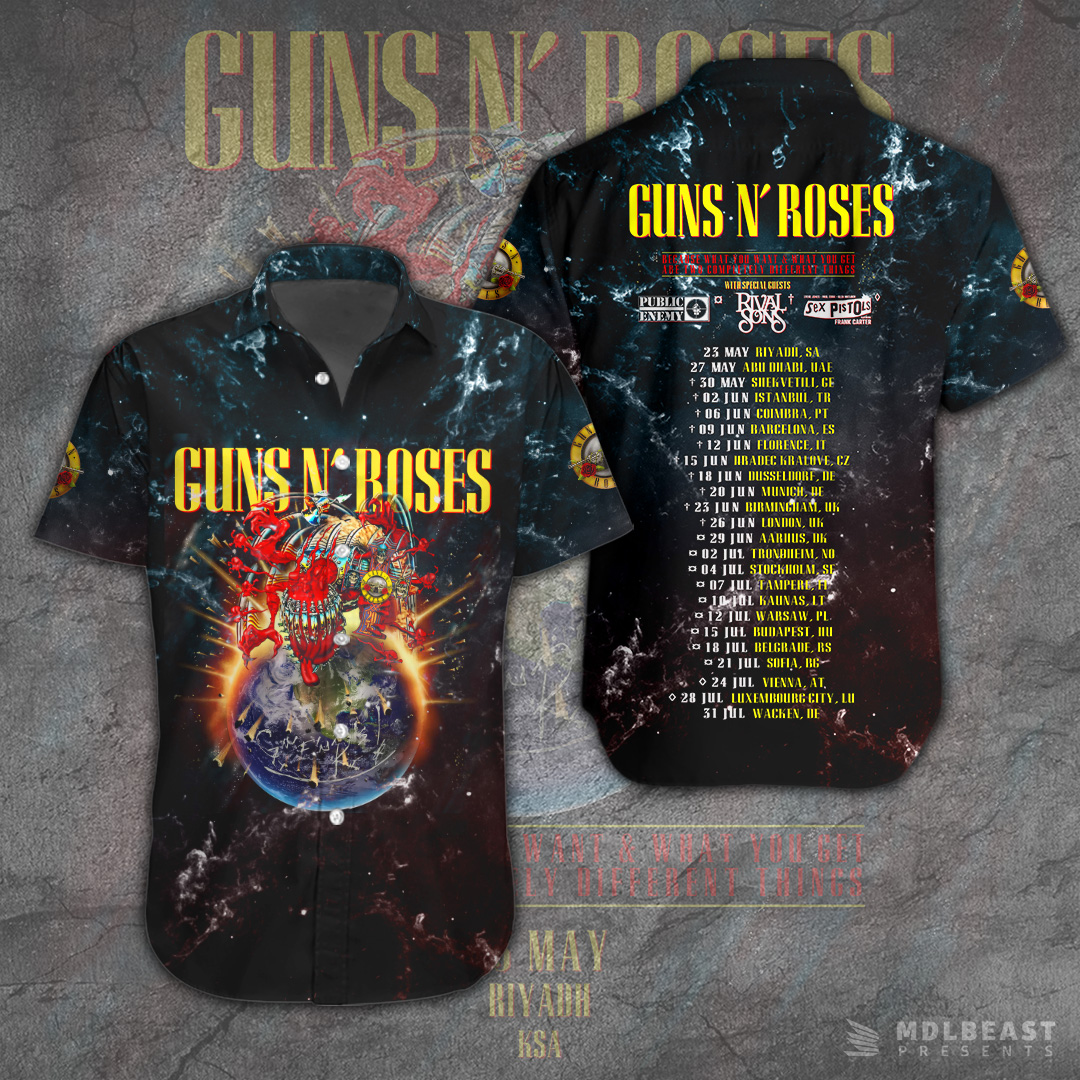 Guns N Roses Music Hawaiian Shirt Gifts For Fans