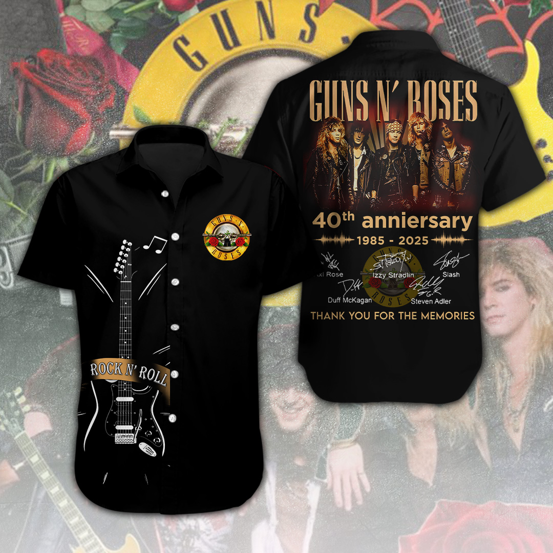 Guns N Roses Music Hawaiian Shirt Gifts For Fans