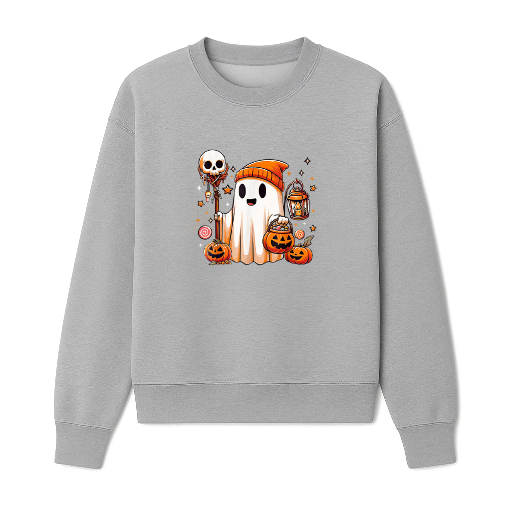 Halloween Ghost Skull Pumpkin Trick Or Treat Candy Sweatshirts 06-10-2025