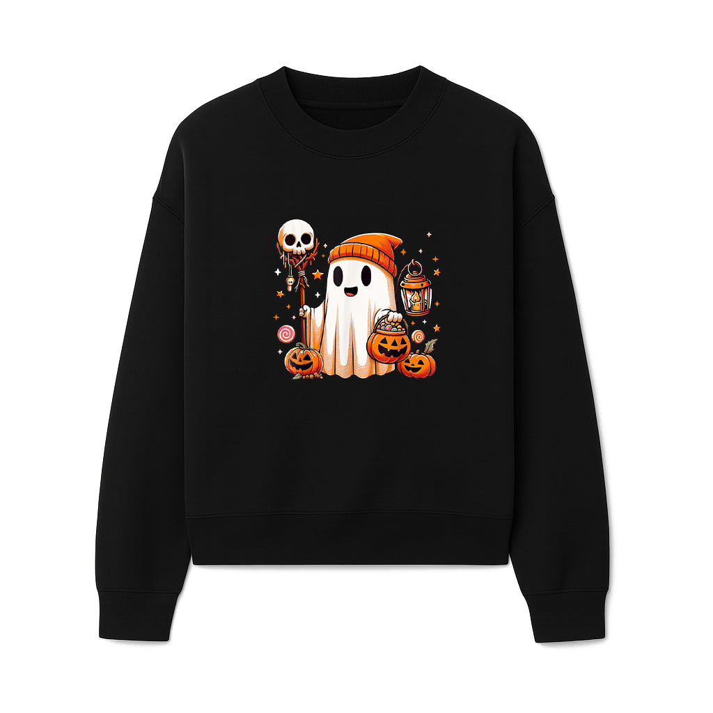 Halloween Ghost Skull Pumpkin Trick Or Treat Candy Sweatshirts 06-10-2025