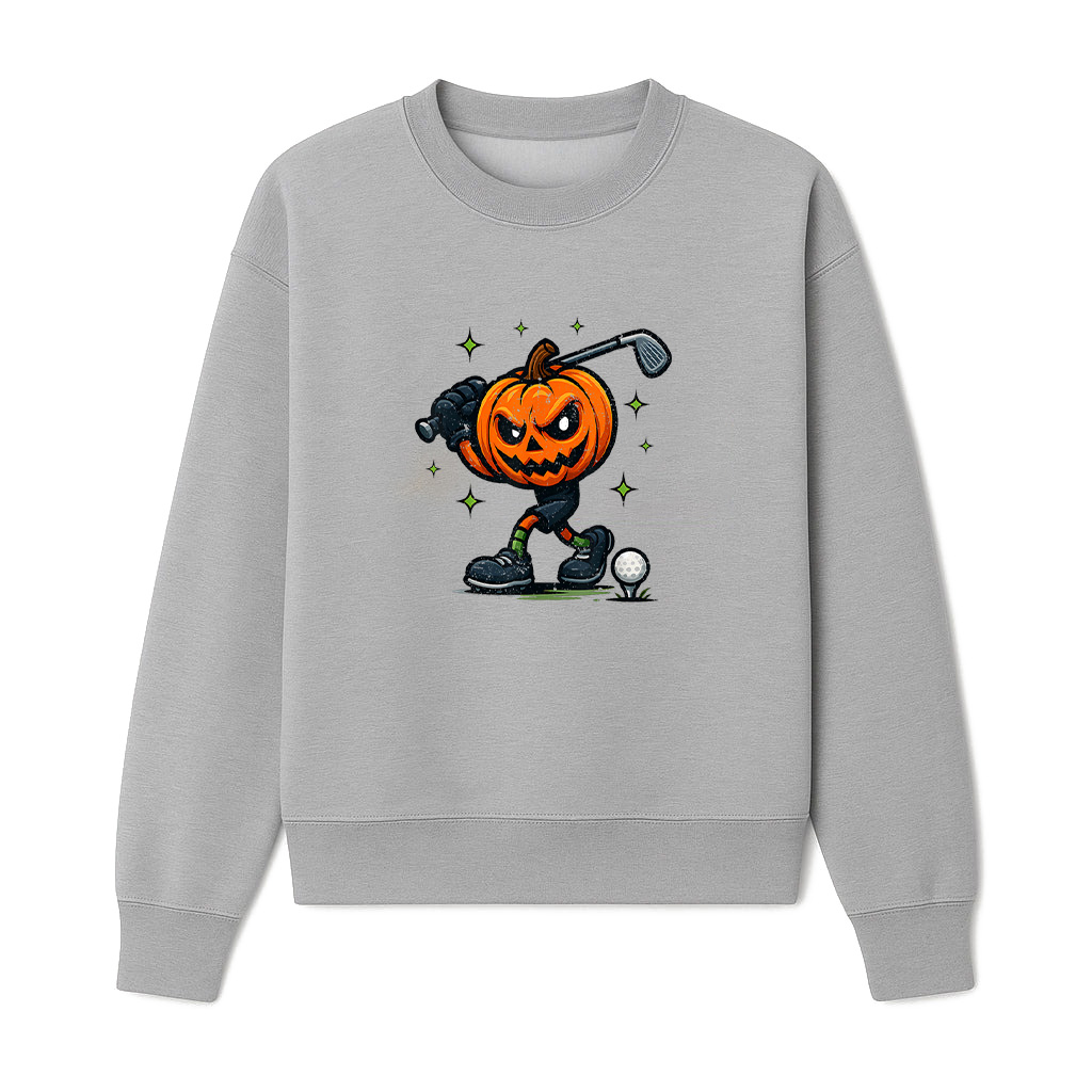 Halloween Scary Pumpkin Golf Spooky Vibes Vintage Sweatshirts 06-10-2025