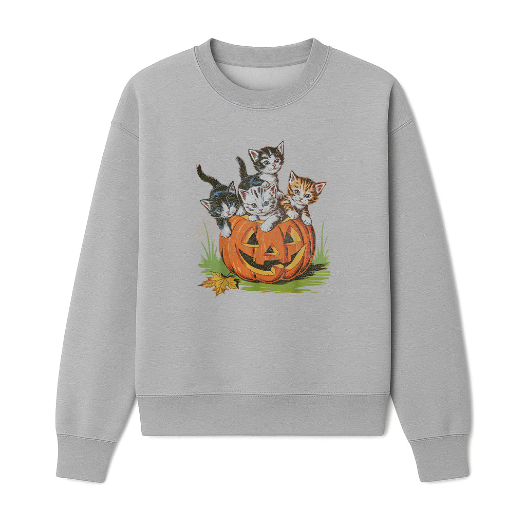 Halloween Vintage 90S Cat Pumpkin Spooky Season Sweatshirts 06-10-2025