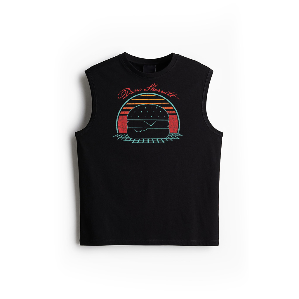 Hamburger Retro Vintage Cheeseburger 80S Gift Tank Top