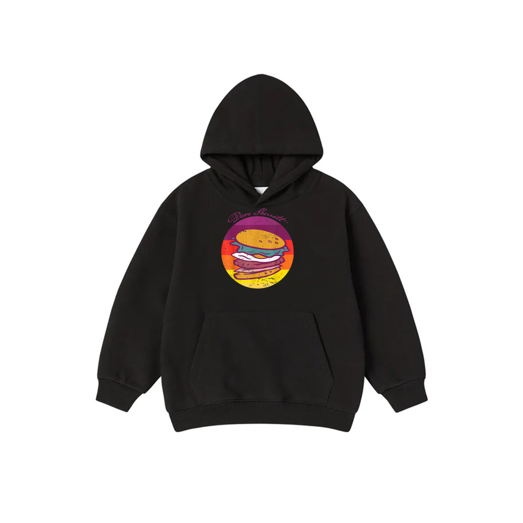 Hamburger Retro Vintage Cheeseburger 80S Hoodie