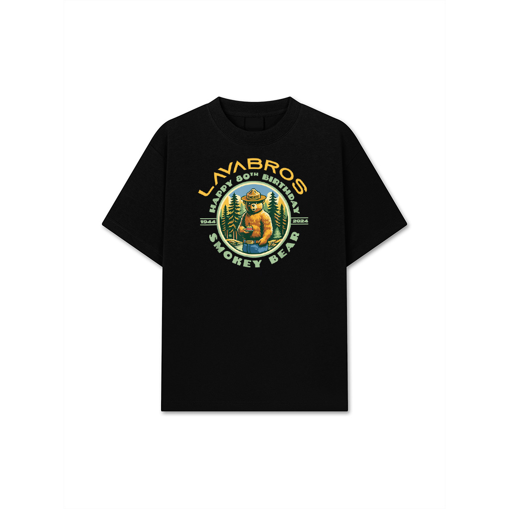 Happy 80Th Birthday Smokey Bear Officially Licensed T-Shirt