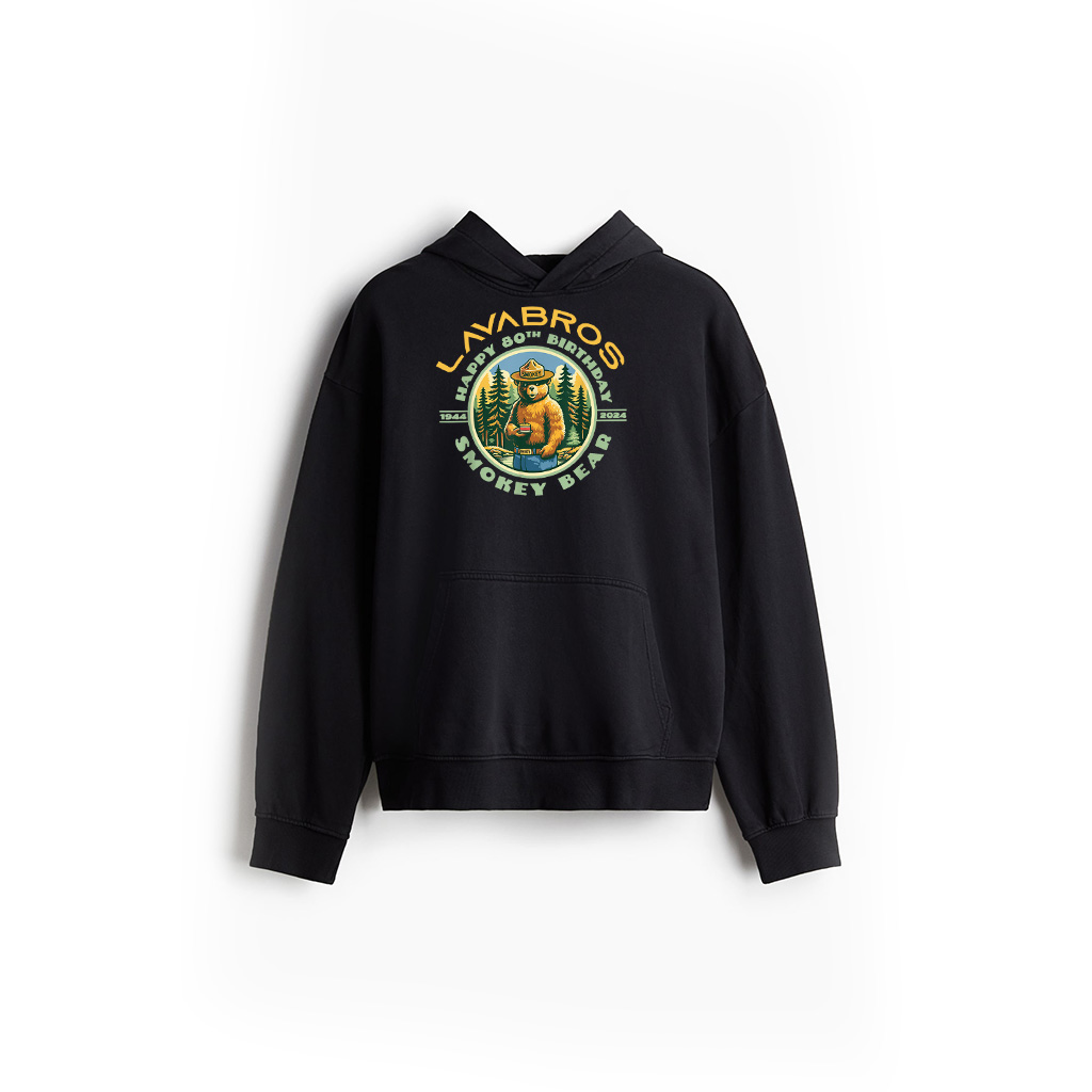 Happy 80Th Birthday Smokey Bear Officially Licensed Hoodie