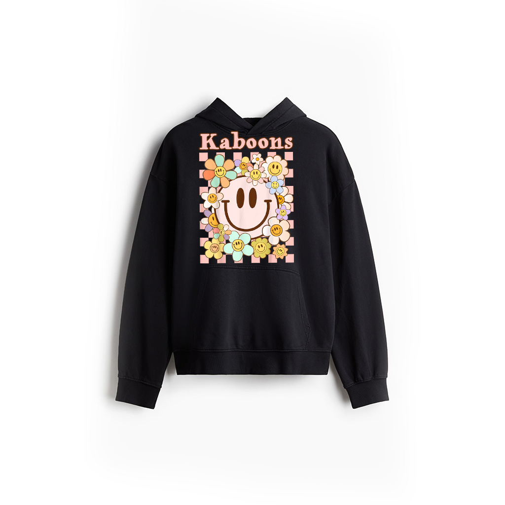 Happy Face Daisy Flower Shirt Preppy Aesthetic Smile Face Hoodie