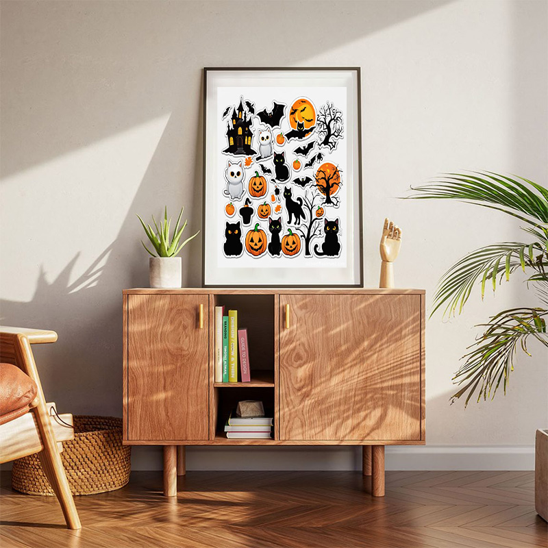 Happy Halloween Scene Poster