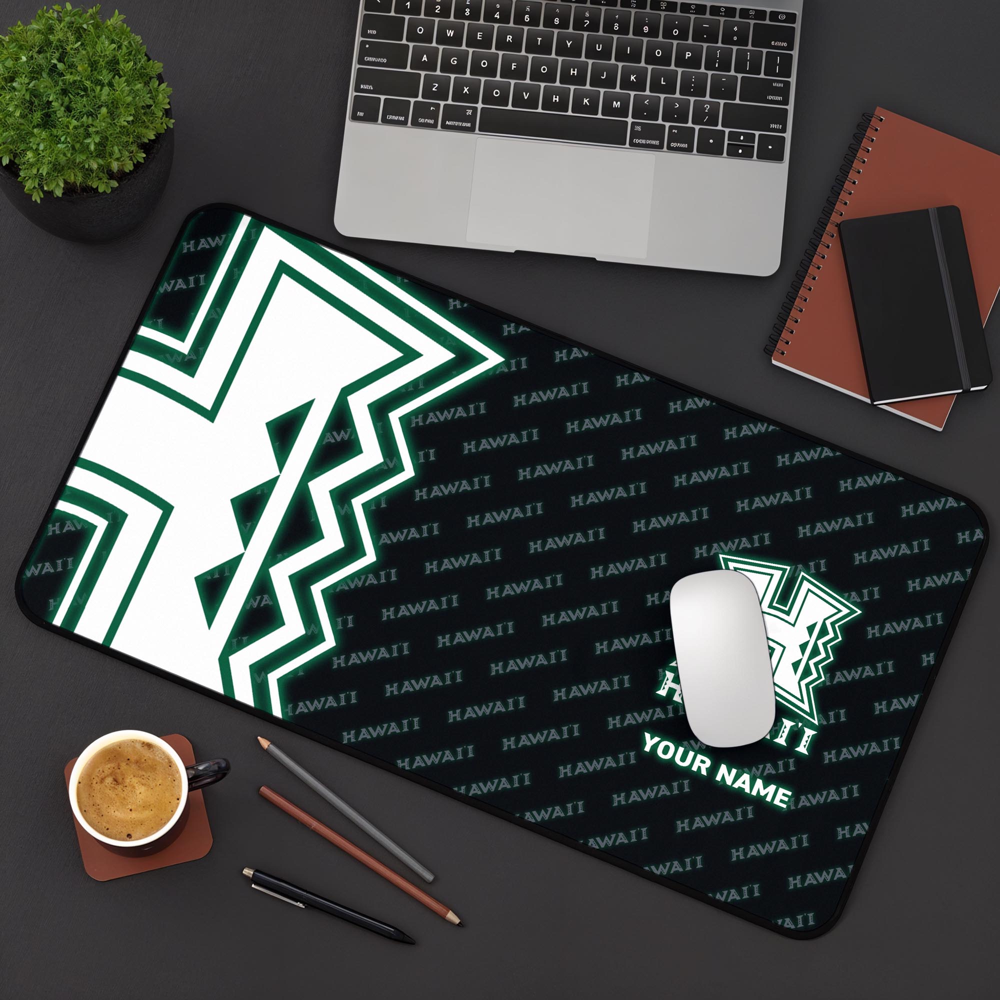 Hawaii Rainbow Warriors 2025 Version Mouse Pad Custom Printed, Sport Team Mouse Pad, Sport Gift For Fans