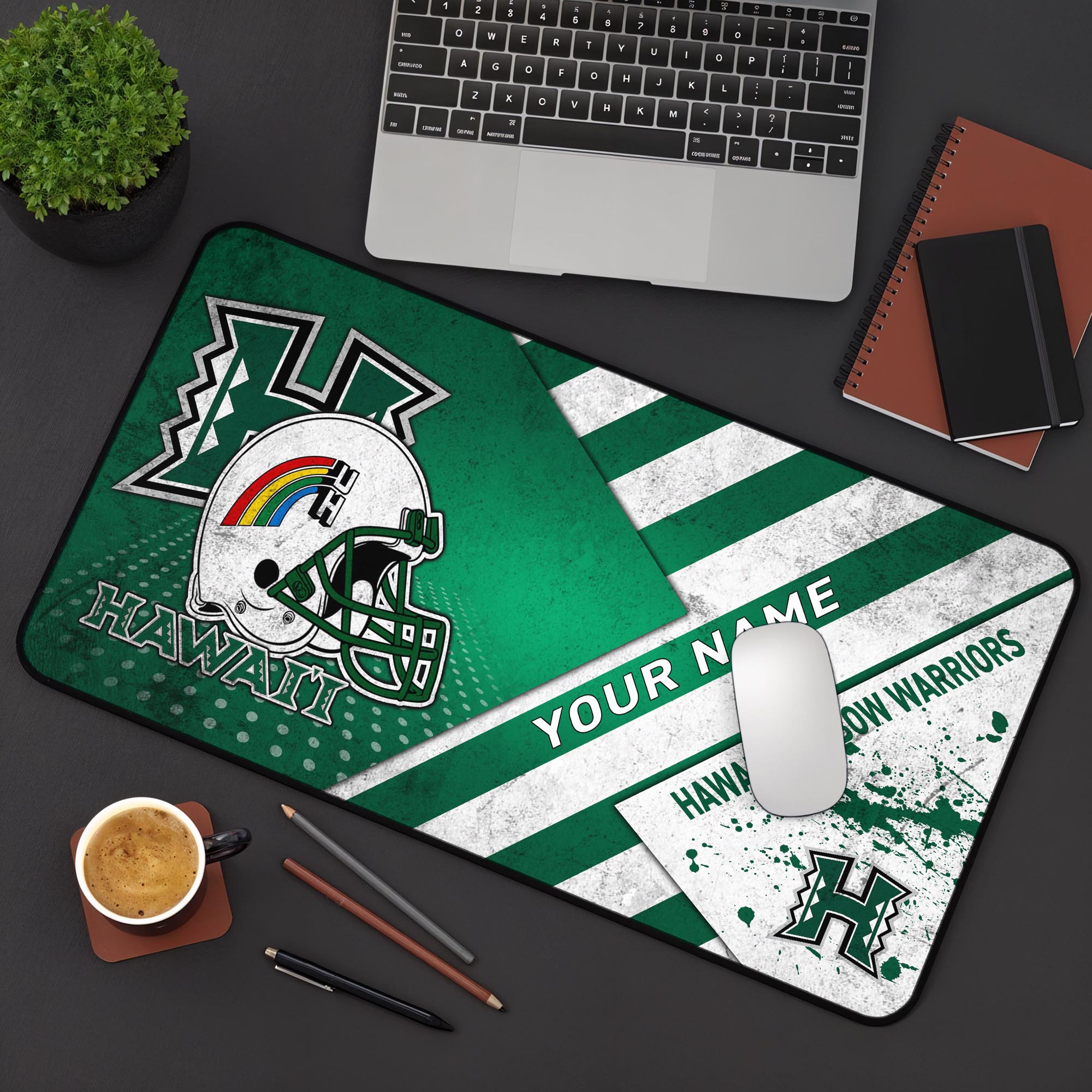 Hawaii Rainbow Warriors 2025 Version Mouse Pad Custom Printed, Sport Team Mouse Pad, Sport Gift For Fans