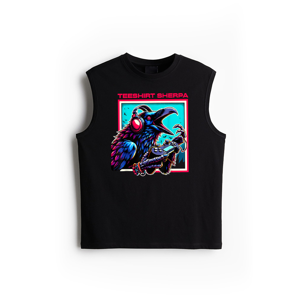 Headphone Video Game Raven Gaming Tank Top