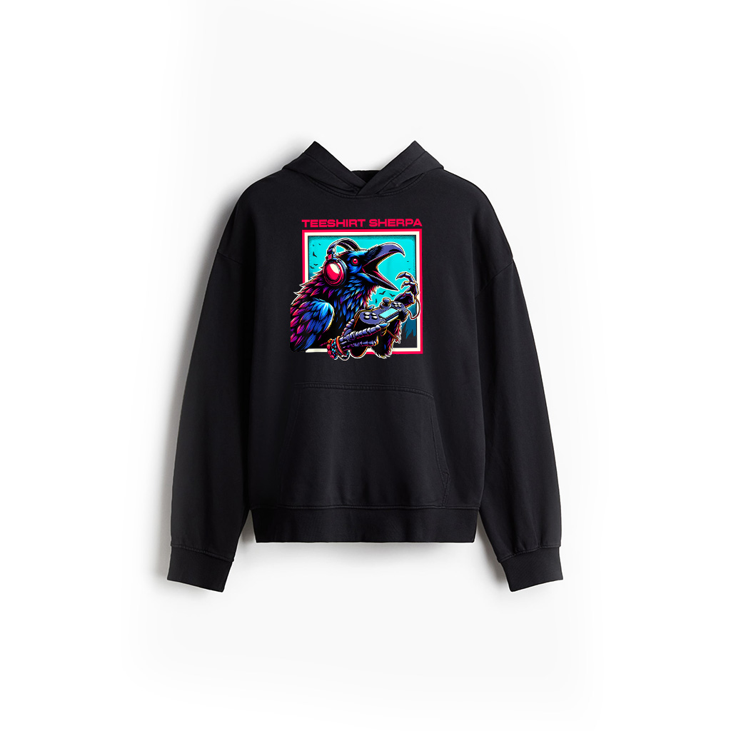 Headphone Video Game Raven Gaming Hoodie
