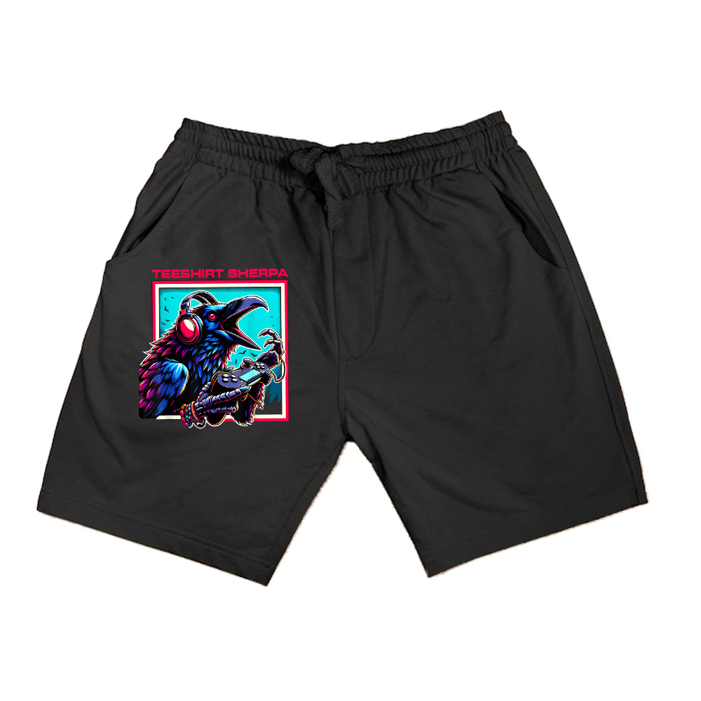 Headphone Video Game Raven Gaming Shorts