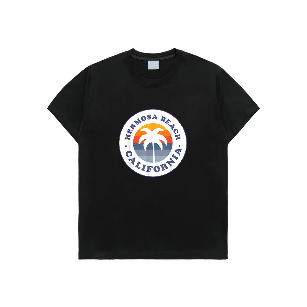 Hermosa Beach California Palm Tree Beach Vacation Souvenir T-Shirt
