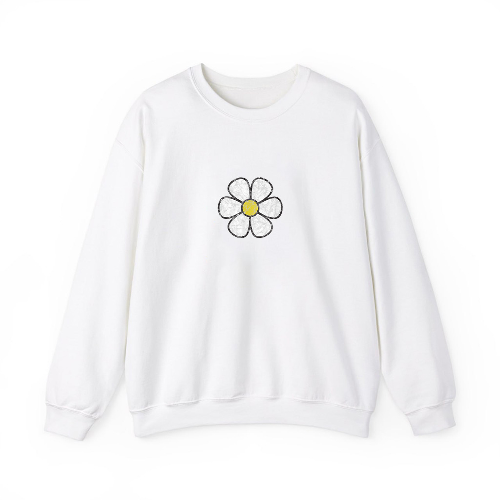 Hippie Daisy Flower Vintage Graphic Sweatshirts
