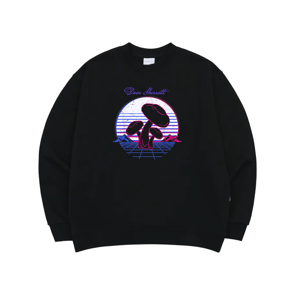 Hot Dog Fast Food Theme Party Retro Vintage Sunset Sweatshirt