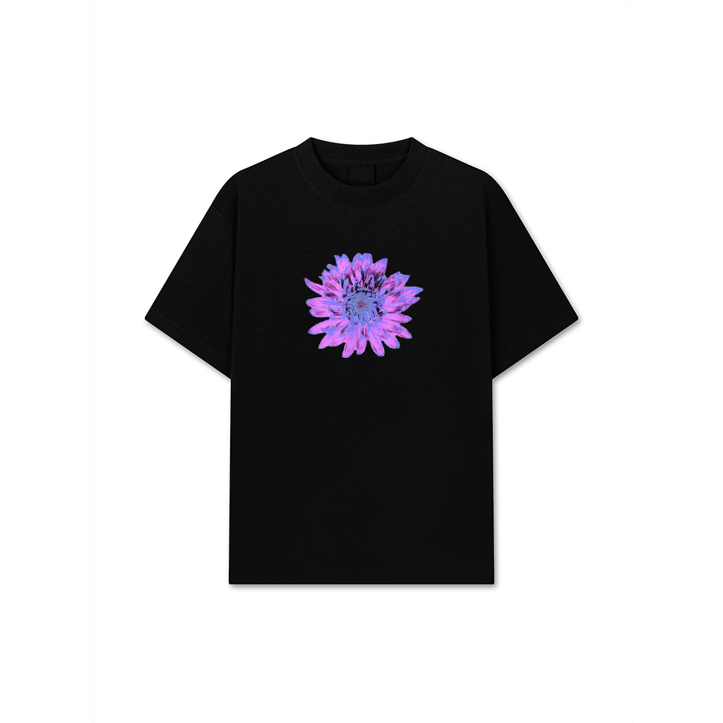 Hot Pink And Purple Dahlia Flower T-Shirt