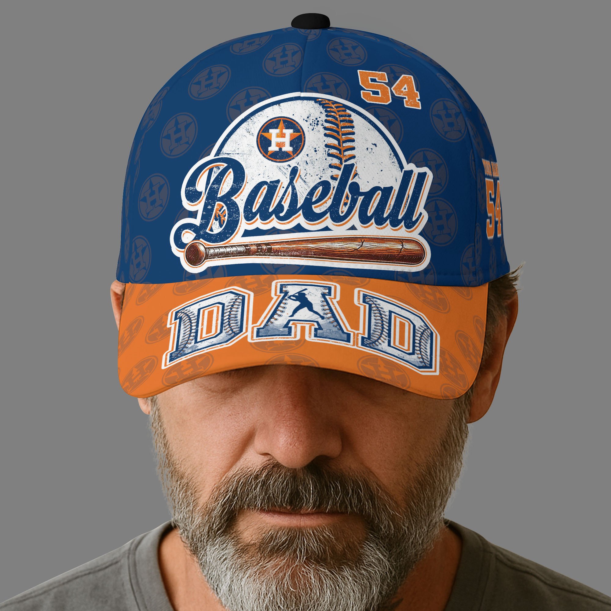 Houston Astros Cap Custom Name And Number, Sport Cap For Fan, Fathers Day Gifts