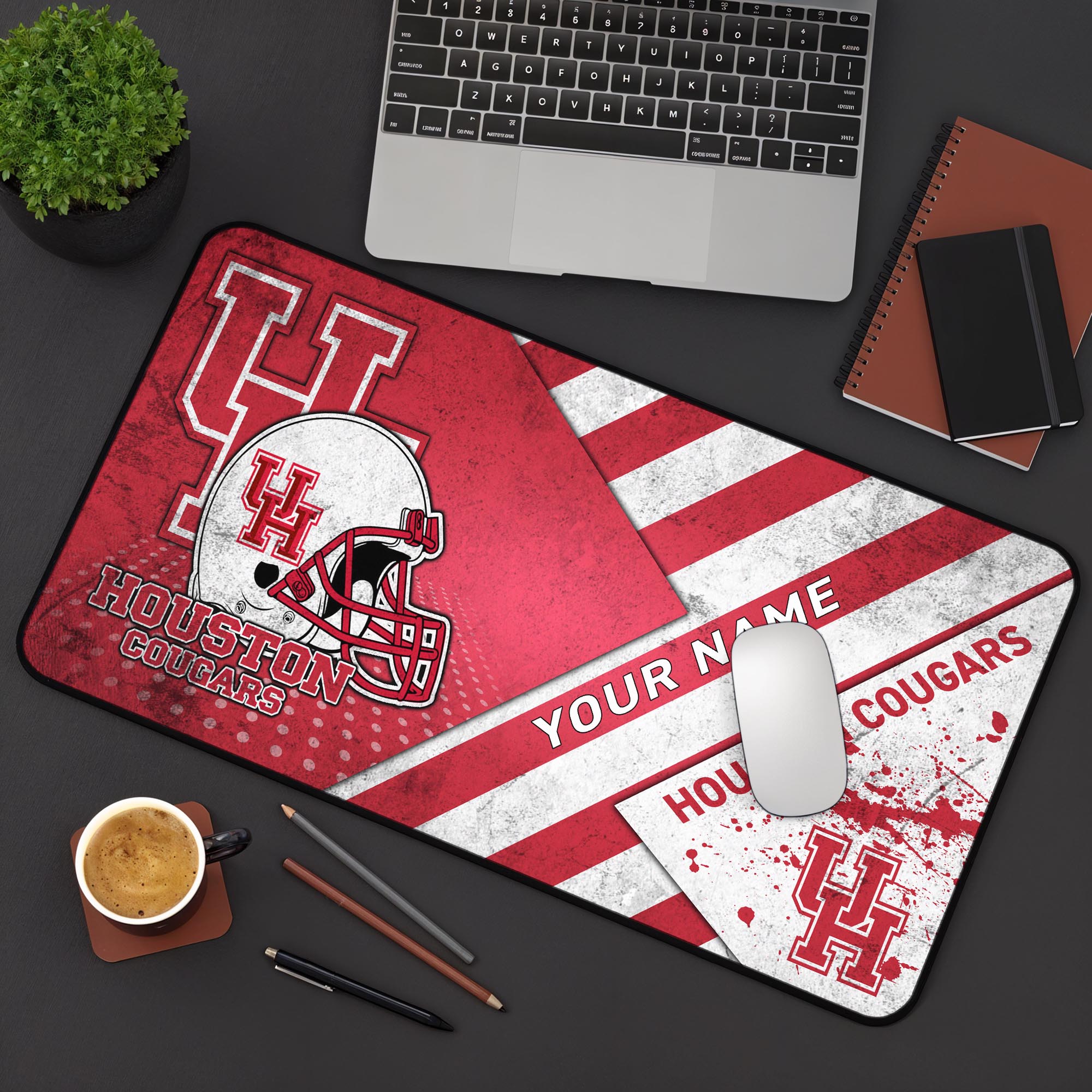 Houston Cougars 2025 Version Mouse Pad Custom Printed, Sport Team Mouse Pad, Sport Gift For Fans
