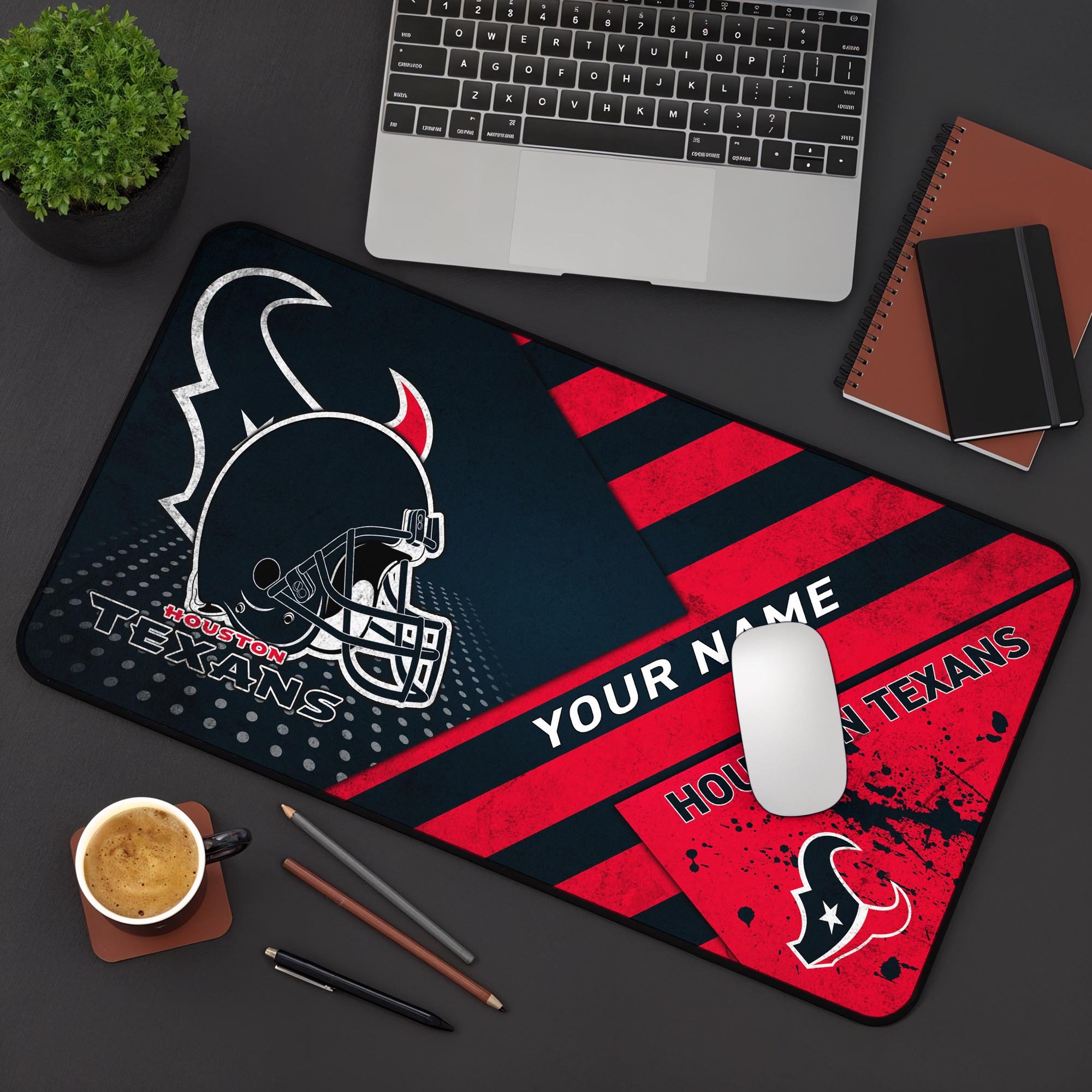 Houston Texans 2025 Version Mouse Pad Custom Printed, Sport Team Mouse Pad, Sport Gift For Fans