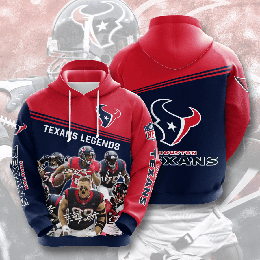 Houston Texans 3D Hoodie
