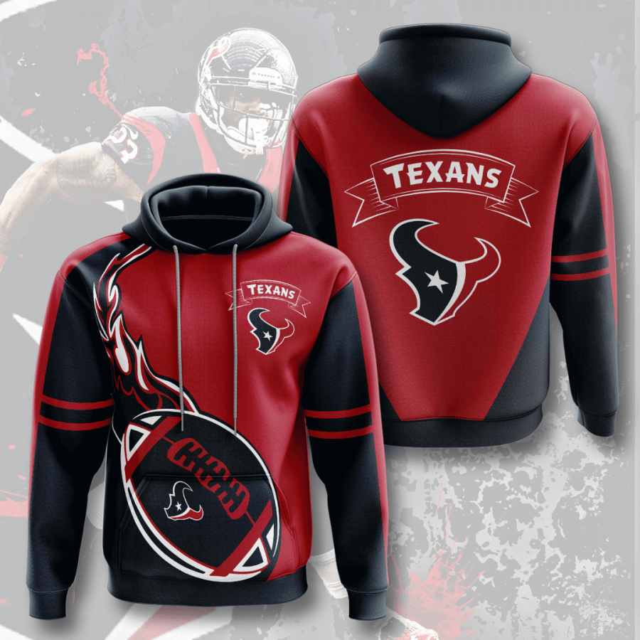 Houston Texans 3D Hoodie