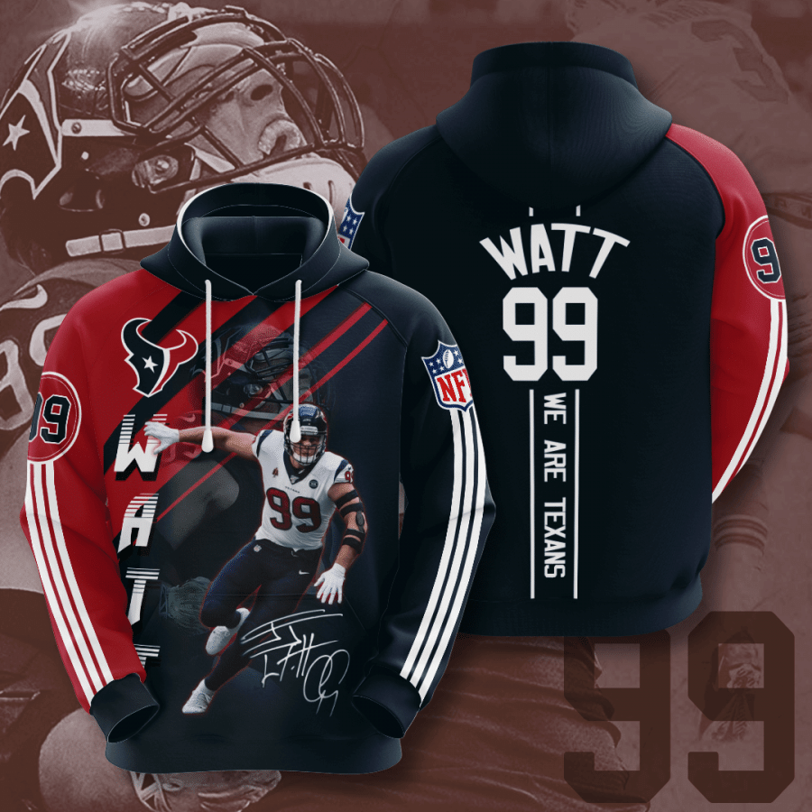 Houston Texans 3D Hoodie