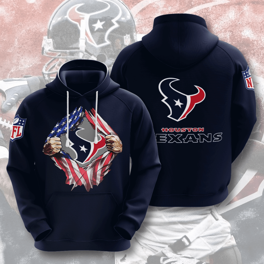 Houston Texans 3D Hoodie