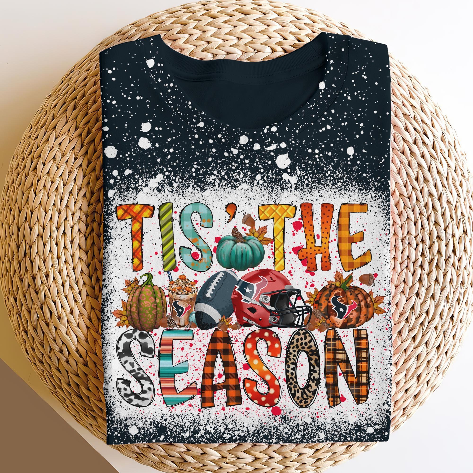 Houston Texans 3D Shirts, Tis The Season Shirts, Sport Shirts For Fan
