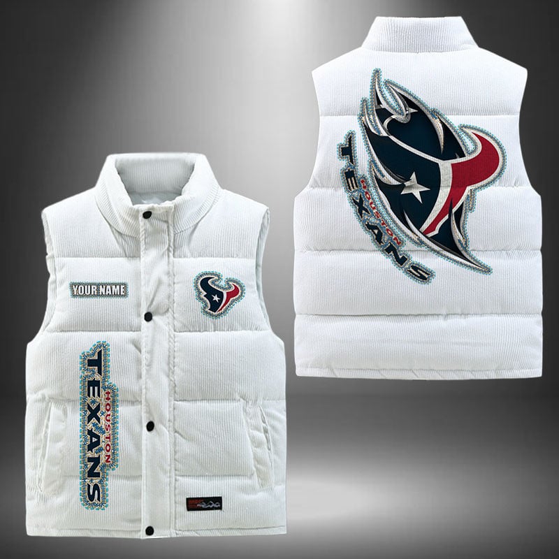 Houston Texans NFL Personalized Puffer Jacket For Fan