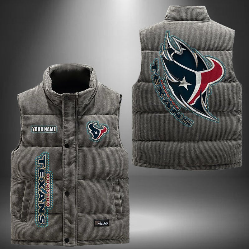 Houston Texans NFL Personalized Puffer Jacket For Fan