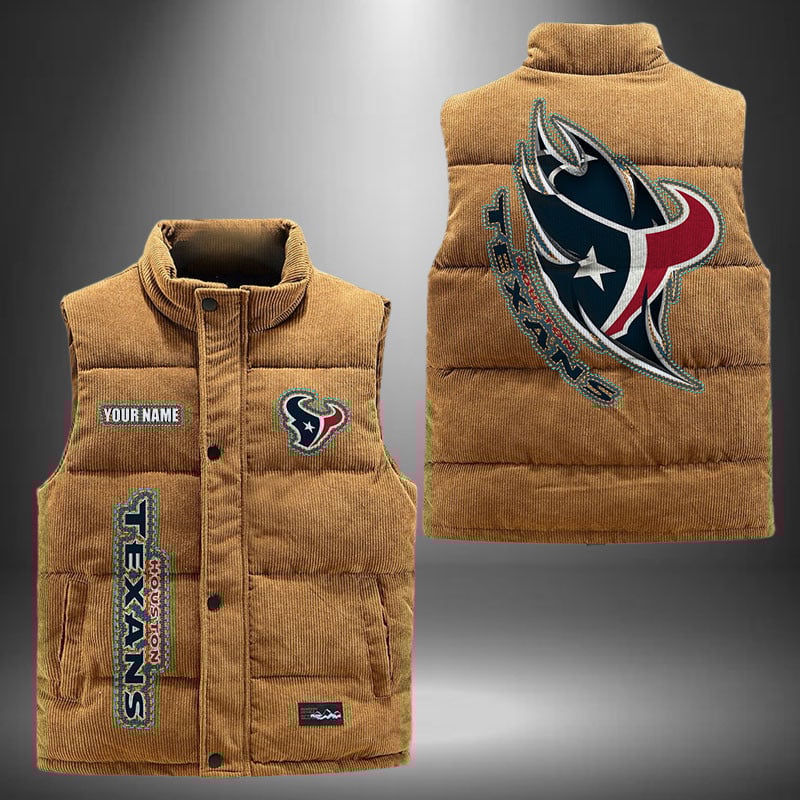Houston Texans NFL Personalized Puffer Jacket For Fan