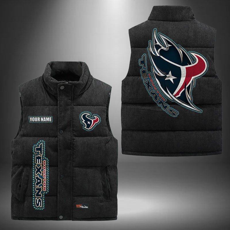 Houston Texans NFL Personalized Puffer Jacket For Fan