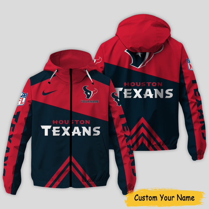 Houston Texans NFL Personalized Style Windbreaker Jacket For Fans