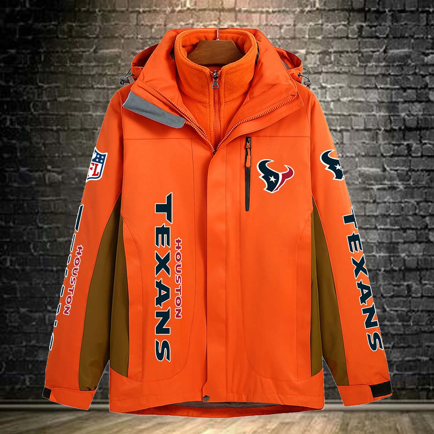 Houston Texans NFL Personalized Windbreaker Jacket For Fan