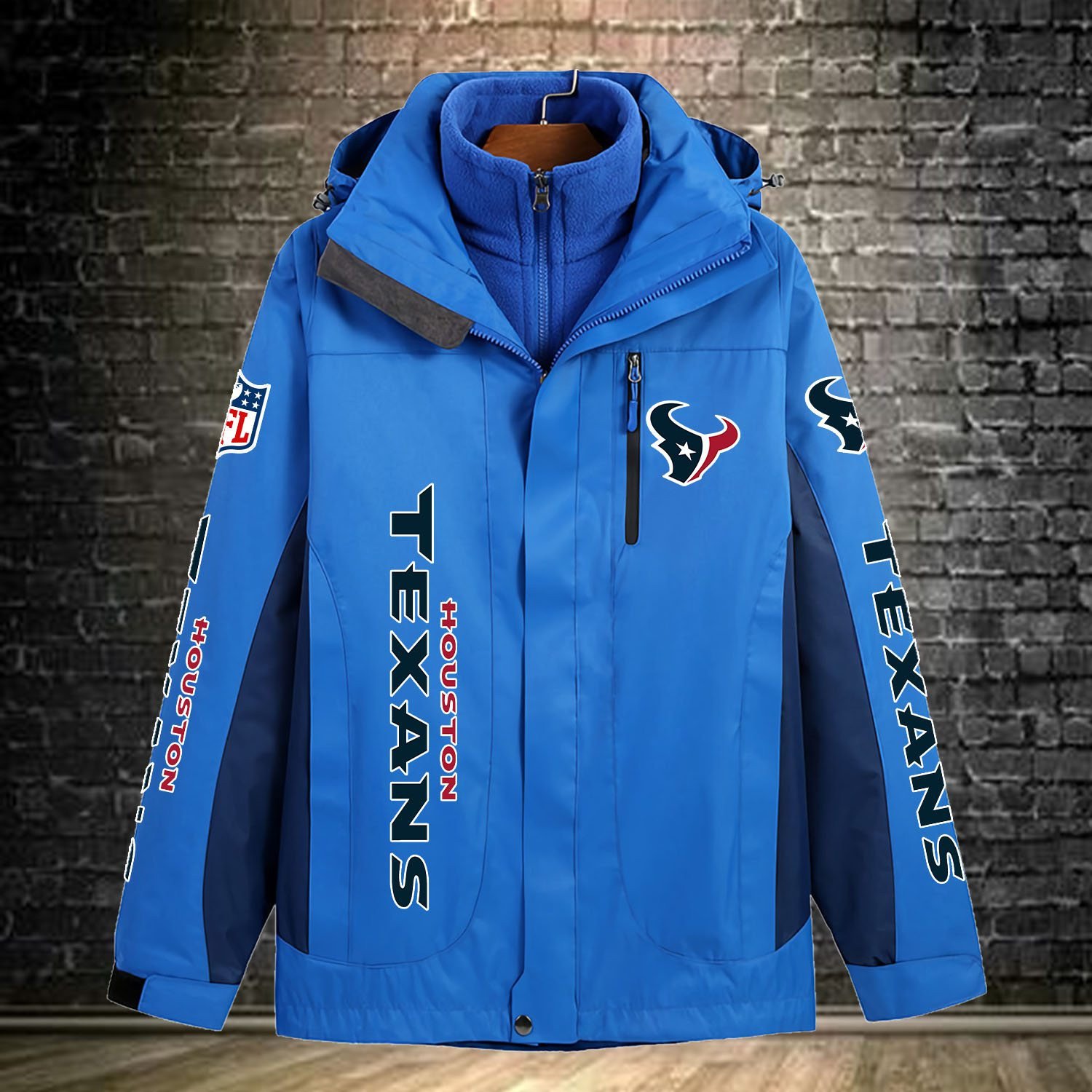 Houston Texans NFL Personalized Windbreaker Jacket For Fan