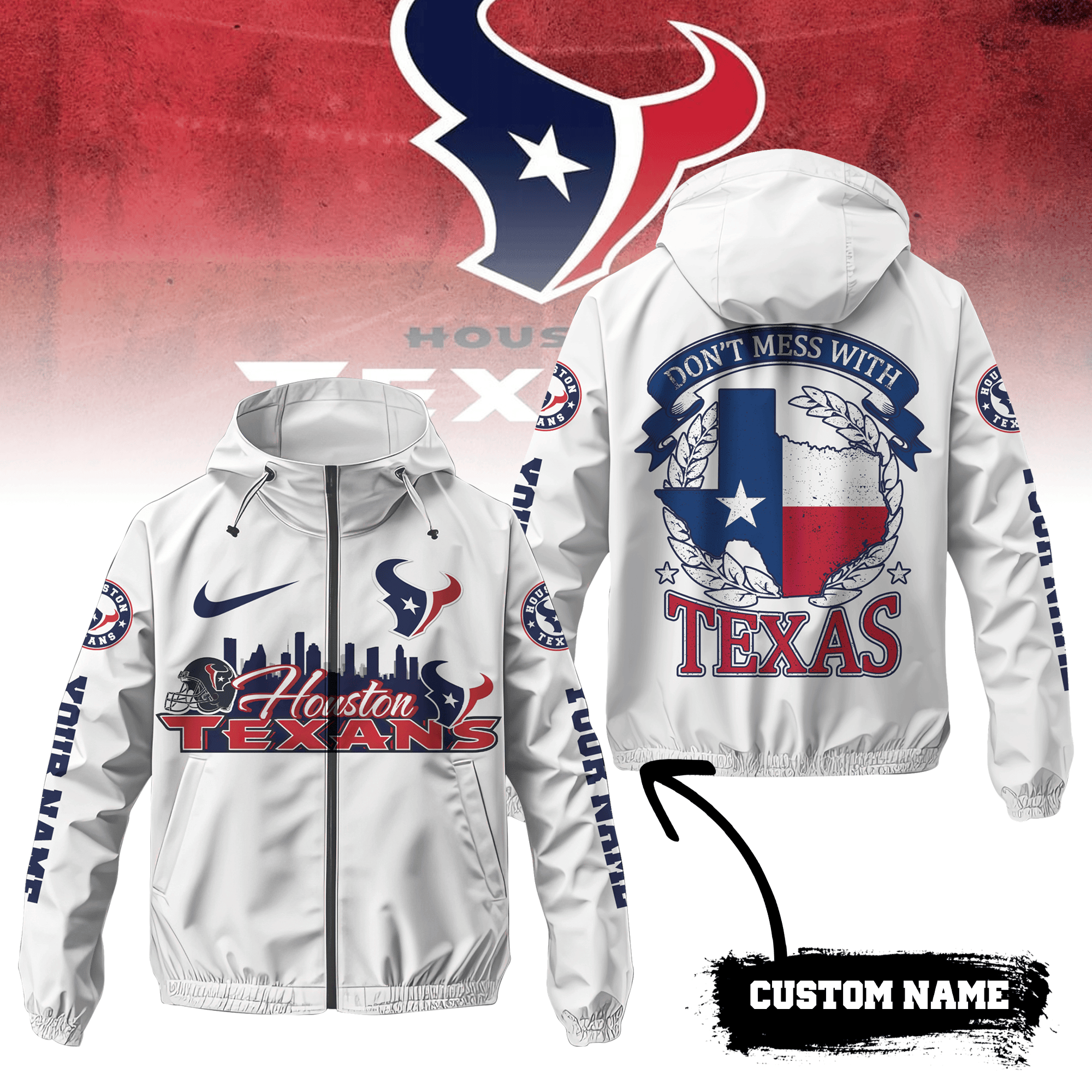 Houston Texans NFL Style Windbreaker Jacket