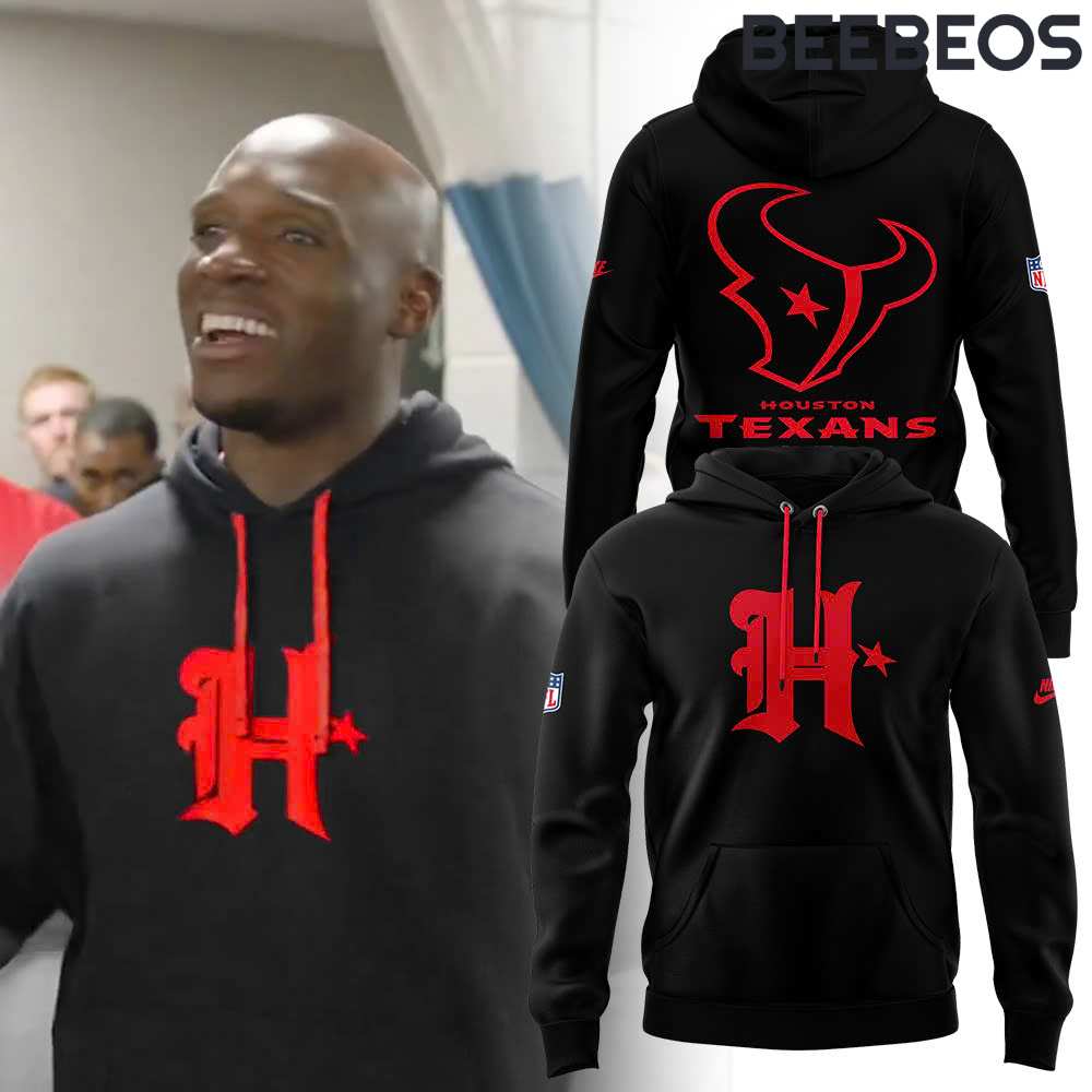 Houston Texans Red Black Unisex Hoodie BHD1045